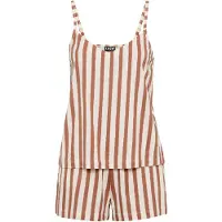LASCANA Pijama de pantalón corto moca / marrón claro