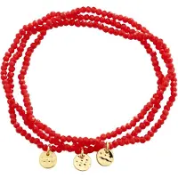 Pilgrim Pulsera ' Indigo ' oro / rojo