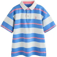 Next Camiseta azul real / rosa claro / blanco
