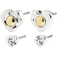 Pilgrim Pendientes ' Nova ' plata