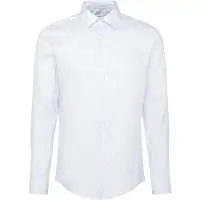 Seidensticker Camisa de negocios azul claro / blanco