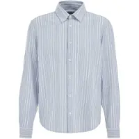 We fashion Camisa azul claro / blanco