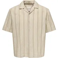 Only & Sons Camisa 'ONSWalker' beige / beige oscuro