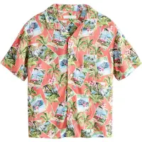 Next Camisa azul claro / verde / frambuesa / rosa claro