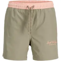 Jack & jones Junior Bermudas 'JPSTMaui Archive' gris / rosa pastel