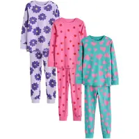 Next Pijama esmeralda / lavanda / lila oscuro / rosa