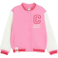Cool Club Sudadera con cremallera rosa / rojo cereza / blanco