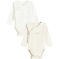 Cool Club Pijama entero/body beige / blanco lana