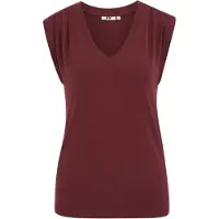 We fashion Top rojo oscuro