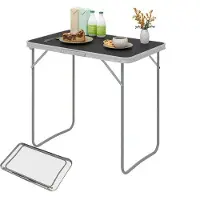 OEM Mesa plegable para balcón, 80x50x70 cm, color , fabricada en MDF y metal