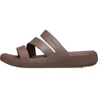 Crocs - Women's Getaway Strappy - Sandalias size W8, marrón
