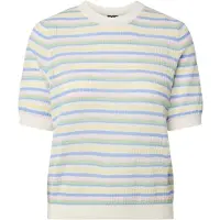 Pieces Jersey 'PCDiana' azul paloma / verde pastel / rosa pastel / blanco