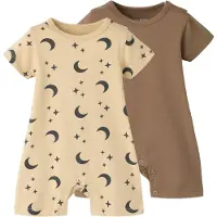 TWO SOON Pijama caramelo / antracita / piedra