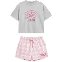 Gisela Pijama gris / rosa claro