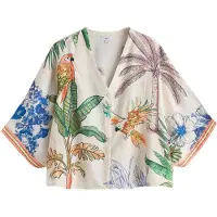 Next Blusa crema / azul / verde / naranja