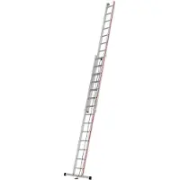 Hymer Guía de cable de aluminio, de dos secciones, con una longitud de 7.180 mm. Escalera de aluminio