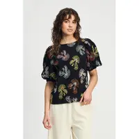 Pom Amsterdam Top - Embroidery Sky Black Talla: 36 | Blusas Outlet | Mujer | Negro