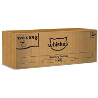 Whiskas Festín En Gelatina De Ave Para Gatos 120x85g