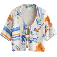 Next Cárdigan turquesa / azul oscuro / naranja oscuro / offwhite
