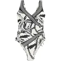 Next Bañador moldeador negro / blanco