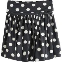 Next Falda negro / blanco