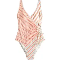 Next Bañador moldeador beige claro / azul claro / naranja / coral