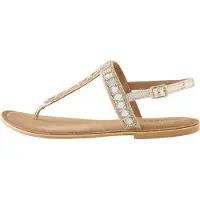 Next Sandalias de dedo 'Forever Comfort' beige / crema / champán / oro