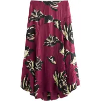 Next Falda beige / borgoña / negro