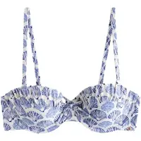 Next Top de bikini genciana / blanco