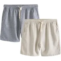 Next Pantalón beige moteado / azul moteado