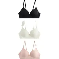 Next Sujetador rosa claro / negro / blanco