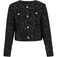 Faina Blazer 'Festive' negro / plata