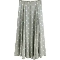 Next Falda verde pastel / blanco