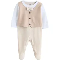 Next Conjunto beige / beige oscuro / blanco
