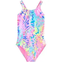 Next Traje de baño azul / azul oscuro / amarillo neón / rosa claro