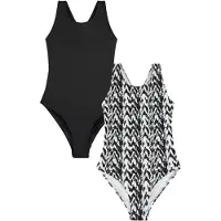 Next Traje de baño crema / negro