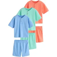 Next Pijama turquesa / azul oscuro / salmón