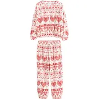 Next Pijama rojo / blanco