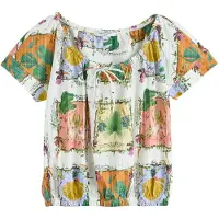 Next Camiseta amarillo / verde / naranja / blanco