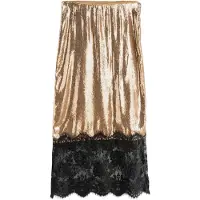 Next Falda oro / negro