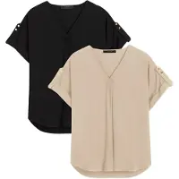 Lipsy Blusa beige / negro