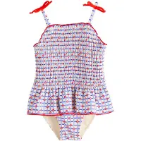 Next Traje de baño azul / rojo / blanco