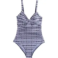 Next Bañador moldeador navy / lila claro / blanco