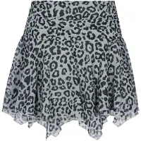 Faina Falda 'Festive' negro / blanco lana
