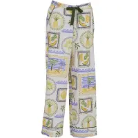 Cyberjammies Pantalón de pijama 'Cora' azul / amarillo / verde / blanco