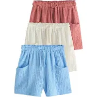 Next Pantalón crema / azul claro / rojizo