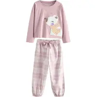 Next Pijama amarillo / lila / blanco