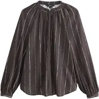Next Blusa chocolate / blanco