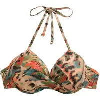 Next Bikini azul cian / naranja / talco / negro