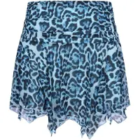 Faina Falda 'Festive' azul cielo / negro
